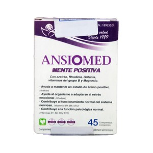 Mente positiva Complemento alimenticio para un estado de ánimo positivo 45 comprimidos.