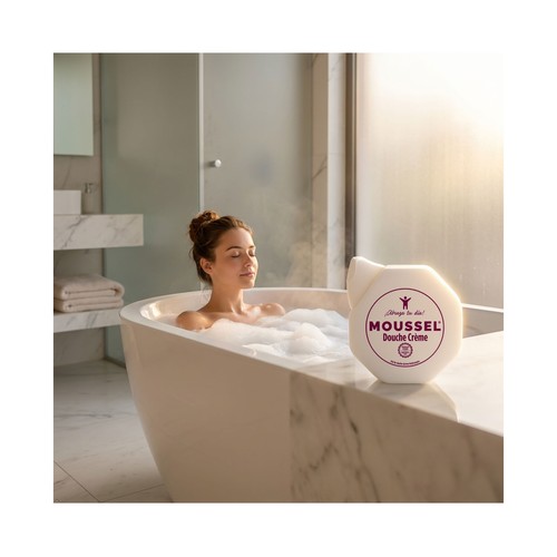 MOUSSEL Gel de baño o ducha cremoso, dermo hidratante con pH neutro 650 ml.