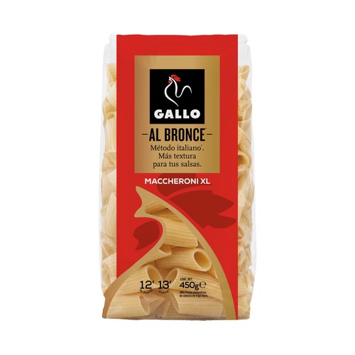 GALLO Al bronce Pasta macarrones XL 450 g.