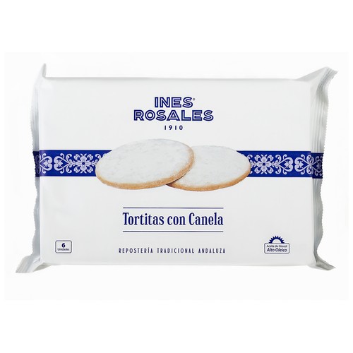 Tortitas nevadas con canela INÉS ROSALES 6 uds. 180 g.