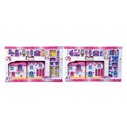 Casa de muñecas con luces, sonidos y 30 accesorios.