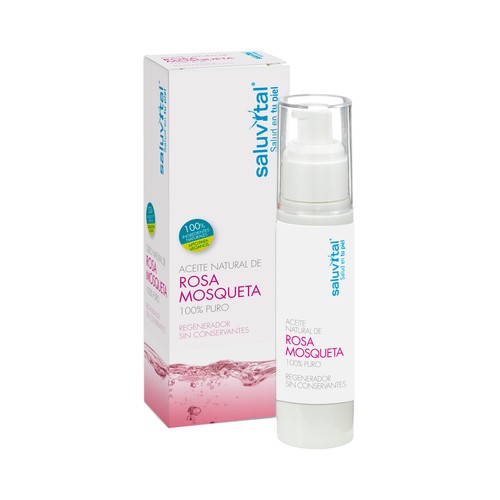 SALUVITAL Aceite natural de Rosa Mosqueta 100% puro, con acción regeneradora 50 ml.