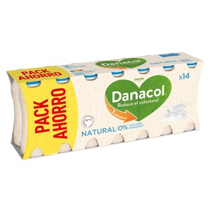 Imagen de DANACOL Leche fermentada desnatada con edulcorantes,esteroles vegetales añadidos y sabor natural de Danone 14 x 100 g.
