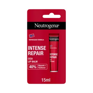 NEUTRÓGENA Bálsamo labial Cica fórmula noruega, reparación intensa para labios secos y dañados.