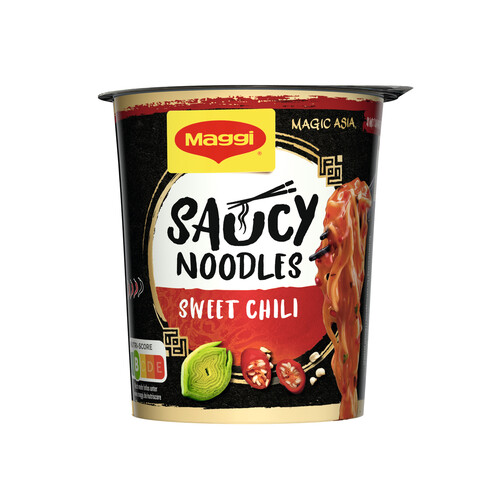 MAGGI Saucy Noodle Noodles de trigo con condimento sabor a salsa de chili dulce 75 g.