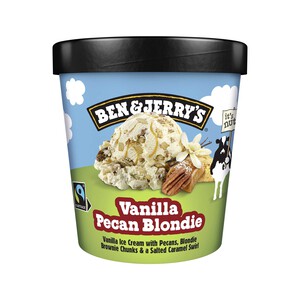 Imagen de BEN & JERRY'S Tarrina de helado crema de vainilla con salsa de caramelo salado, brownie y nuces de Pecán caramelizadas 465 ml.