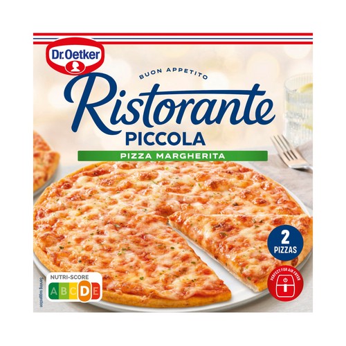 DR. OETKER Ristorante piccola Pizza margarita de base fina 272 g.