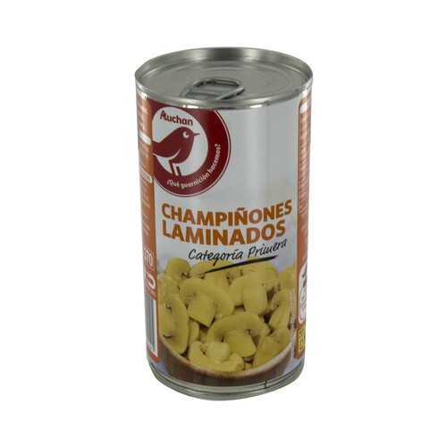 Champiñones laminados PRODUCTO ALCAMPO lata de 185 g.