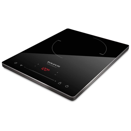 Placa de inducción portátil TAURUS Darkfire, 2000W, 8 potencias.