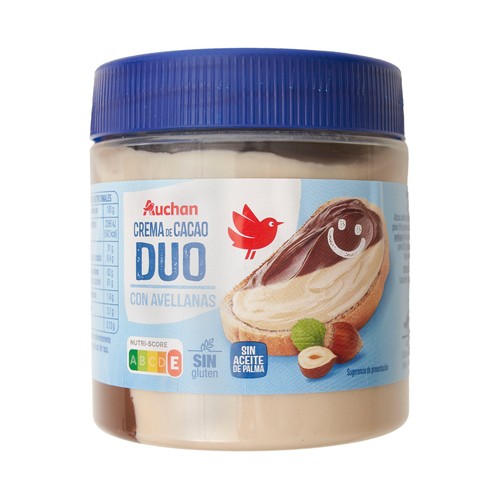 Crema de cacao y leche con avellanas PRODUCTO ALCAMPO 500 gr,