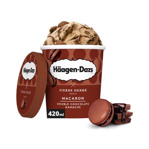 Imagen de HÄAGEN-DAZS Helado de macaron doble chocolate420 ml.