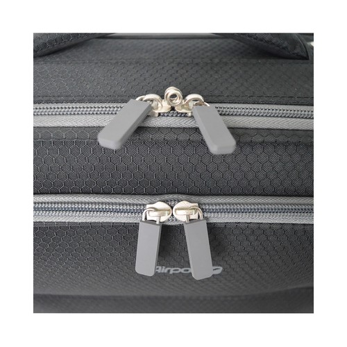 Maleta de cabina tipo trolley  4 ruedas air soft  55cm negro. AIRPORT