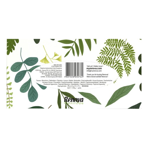 RENOVA Plenitude Pañuelos blancos de 2 capas de 21 x 19.5 cm 140 uds.
