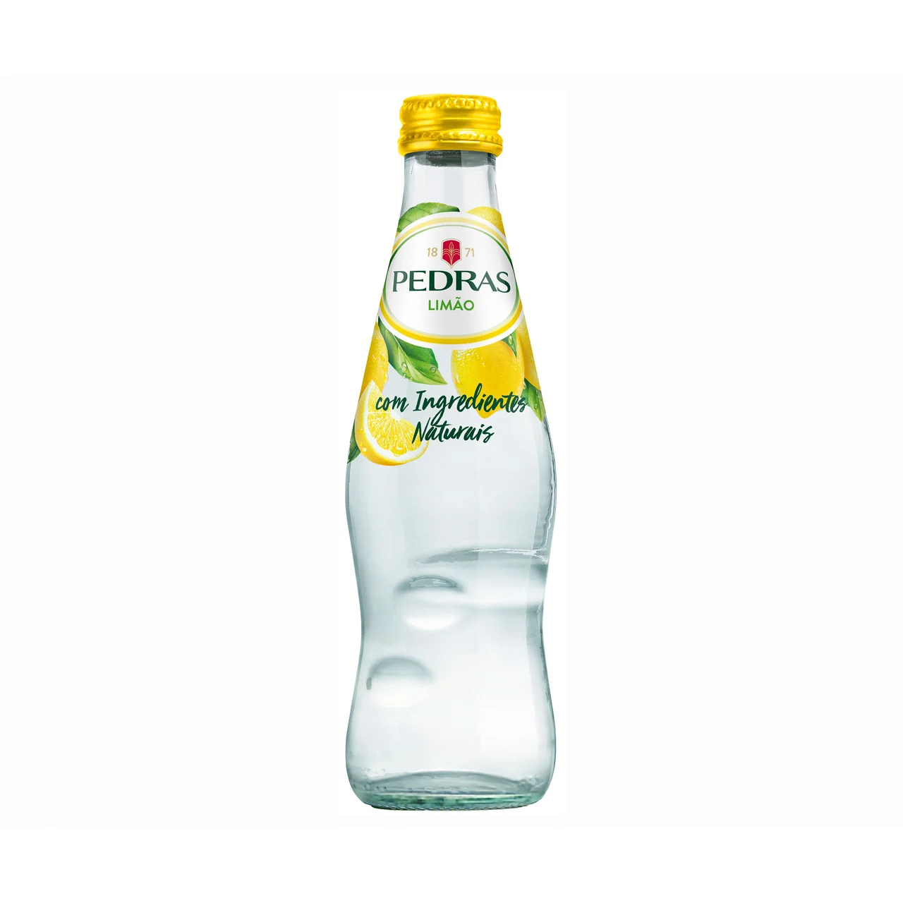 Agua mineral con gas sabor limón pack de 4 uds. de botellas de 25 cl.