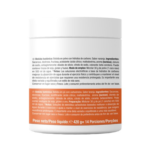 WEIDER Bebida isotònica naranja 420 g.