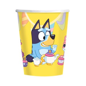 Imagen de 8 vasos de papel de 266ml de Bluey, LIRAGRAM