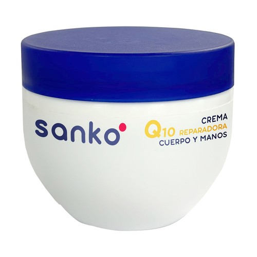 SANKO Crema reparadora para cuerpo y manos con Q10 200 ml.
