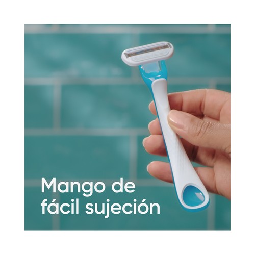 VENUS Maquinilla desechable para depilación femenina con cabezal de 3 hojas VENUS Oceana de Gillette 4 uds.