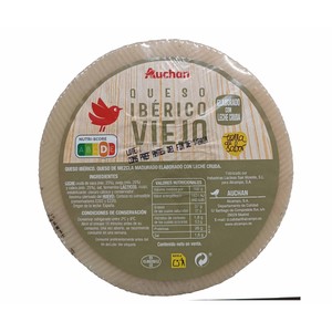 Auchan Queso Ibérico Viejo, Cuña Producto Alcampo. 600 G