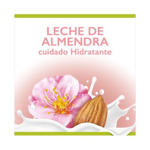 PALMOLIVE Natural balance Gel de baño o ducha textura crema, enriquecido con leche y extracto de flor de almendra 600 ml.