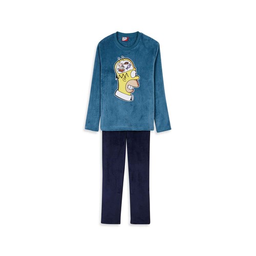 Pijama Coral Fleece para hombre THE SIMPSON, talla L.