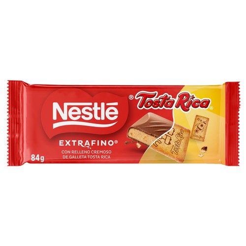 NESTLE Extrafino Chocolate con leche relleno relleno de Tosta Rica 84 g.