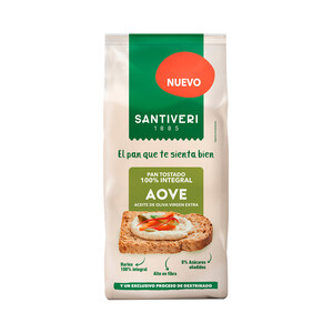 Imagen de SANTIVERI Aveo Pan tostado 100% integral 200g.