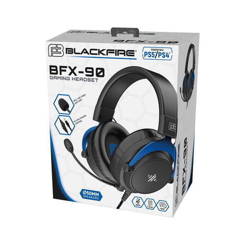 Auriculares gaming con cable, compatibles con PS5 y PS4, BLACKFIRE