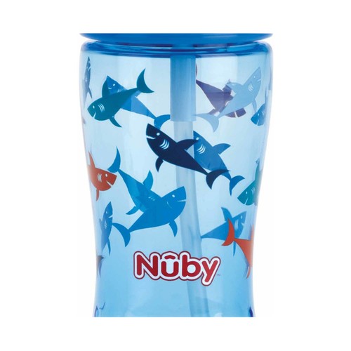 Taza Flip-It de Tritan con pajita, 360ml, NUBY.