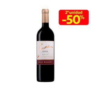 CUNE Vino tinto gran reserva con D.O. Ca. Rioja botella de 75 cl.