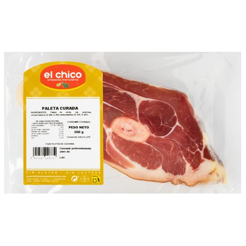 Tacos de paleta curadas y desaladas, envasadas al vacio EL CHICO 300 g.