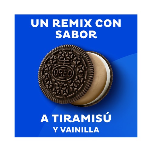 OREO Remix Sándwich de galleta de tiramisú y vainilla 157 g.