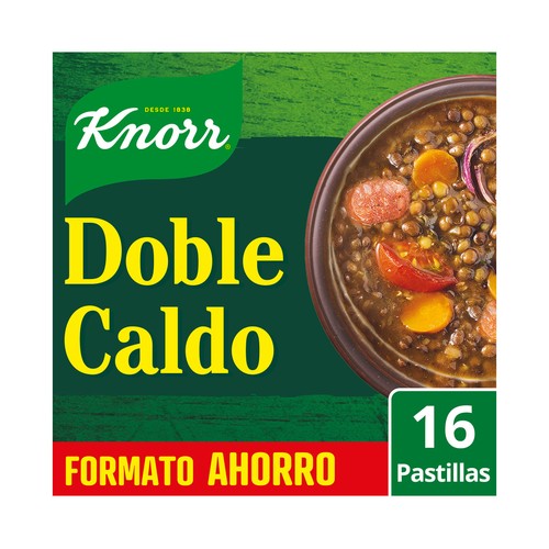 KNORR Caldo de carne doble caja de 16 uds.  160 g.