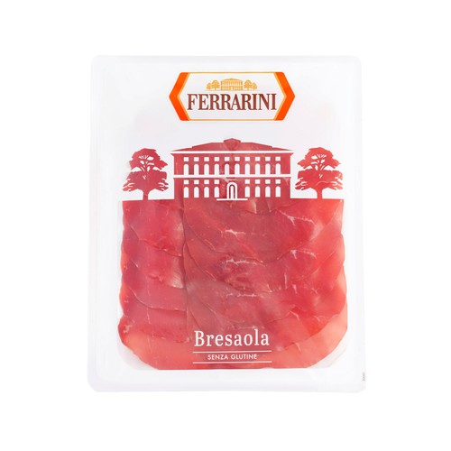 FERRARINI Bresaola elaborada sin gluten y cortada en finas lonchas FERRARINI 90 g.