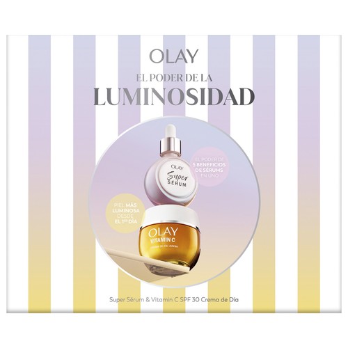 OLAY Caja con crema de día con FPS 30 (50 ml) y super sérum (30 ml)