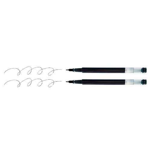 2 recambios de bolígrafo gel borrable negro, ALCAMPO.