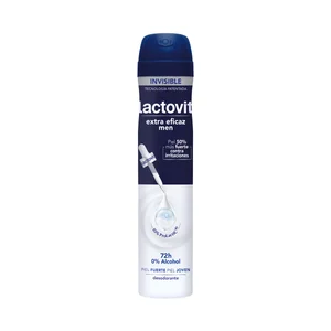 LACTOVIT Men invisible Desodorante en spray para hombre, sin alcohol y antiirritaciones 200 ml.