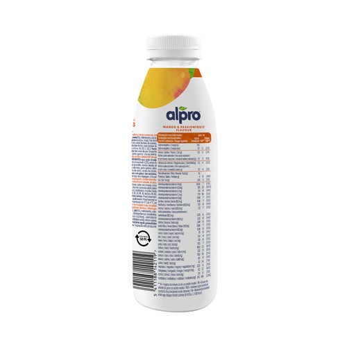 ALPRO Meal to go Bebida vegetal de soja sabor mango y fruta de la pasión 500 ml.