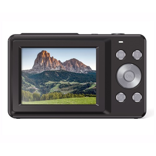 Cámara fotográfica compacta ENGEL EC2400B, full HD 1080p, tarjeta SD, color negro