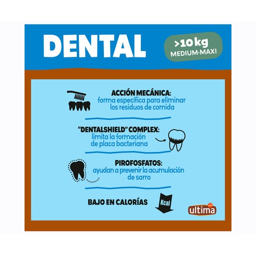ULTIMA Snack perro medmax dental 7 stick 180 gr.