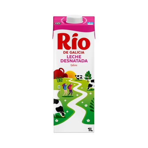 RÍO Natura Leche desnatada de vaca de origen español 1 l.