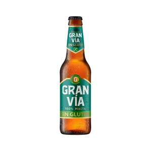 GRAN VIA Cerveza sin gluten 33 cl.