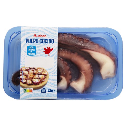 AUCHAN Patas de pulpo cocidas 250 g. Producto Alcampo