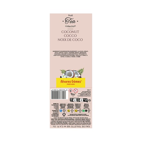 ALVAREZ GÓMEZ Fuit tea collection coco Eau de toilette (Agua de colonia) para mujer 150 ml.