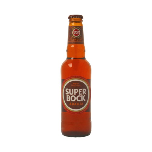 SUPER BOCK  Cerveza portuguesa tipo abadía pack de 6 botellas de 33 centilitros