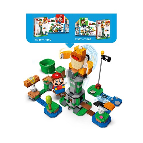 Set de Expansión: Torre bamboleante del Hermano Sumo Jefe con 231 piezas, LEGO SUPER MARIO 71388.