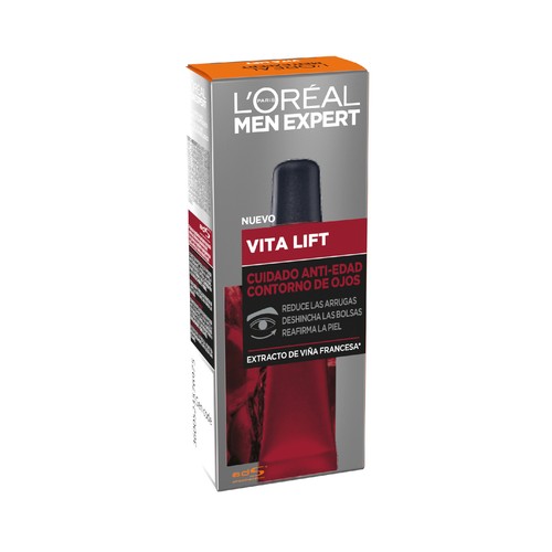 L´ORÉAL MEN EXPERT Contorno de ojos para hombre, con acción anti edad L"ORÉAL MEN EXPERT Vitalift 15 ml.