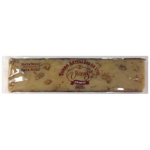 VICENS Turrón de nata y nueces 300 g.