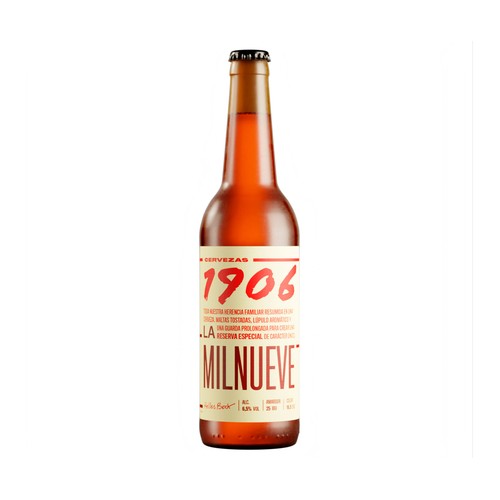 ESTRELLA GALICIA 1906 Estuche de cervezas de 33 cl. (4 1906 Red vintage + 2 1906 La Milnueve + copa).