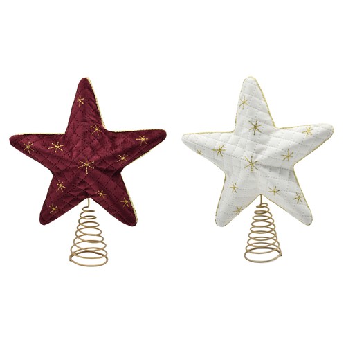 Estrella Tope decorativa para Árbol de Navidad SB modelos surtidos, ACTUEL